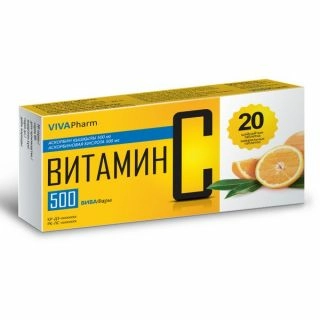 Витамин С Вива Фарм Таблетки 500мг 10 шт.